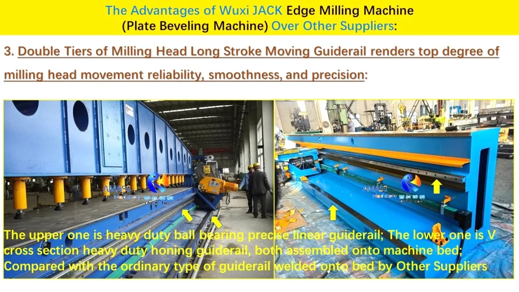 Hydraulic Sheet Metal Steel Plate Beveling End Edge Milling Machine Groove Chamfering